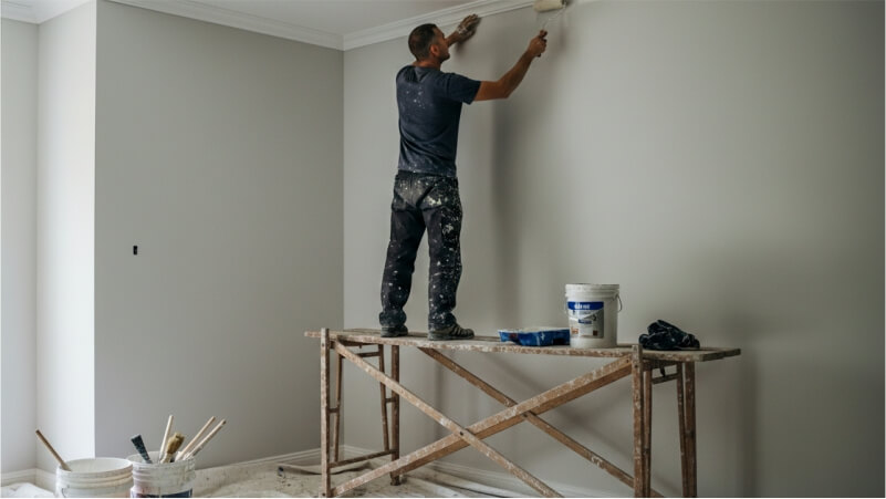 Before–After Facade Painting